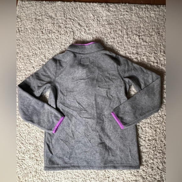 OshKosh B'gosh Kids 10/12 Gray Jacket with Purple Trim NWT - Picture 2 of 6